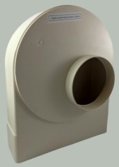 Plastové koleno přechodové 90x220/150 otočné -výprodej