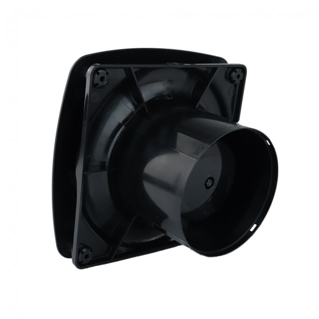 Ventilátor ONYX 100 se zpětnou klapkou, matná černá