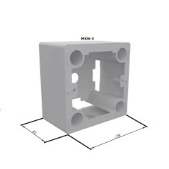 Montážní krabička Vents MKN-3 pro regulátory otáček RS-1-400 na zeď