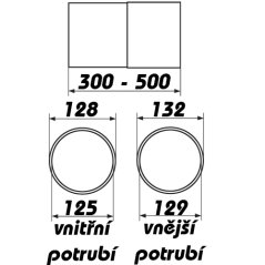 Plastový teleskop kruhový 125