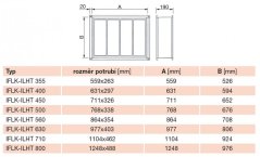 IFLK-ILHT 450 krátký deskový filtr
