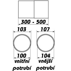 Plastový teleskop kruhový 100