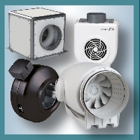 Ventilátory do kruhového potrubí