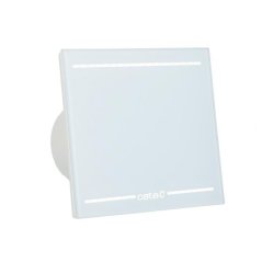 Ventilátor do koupelny Cata e100 GL bílý s časovým doběhem a LED osvětlením