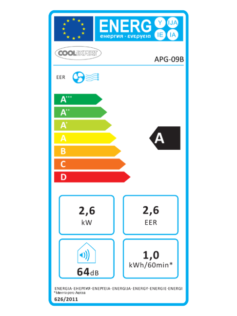 Mobilní klimatizace CoolExpert APG-09B