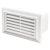 Hranatá větrací mřížka pro plastové potrubí 60x204mm