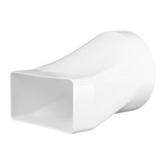 Přechod přímý plastový hrana/kruh 90x220/150 - výprodej