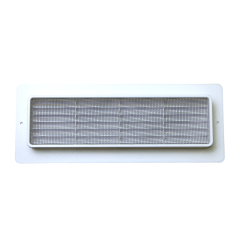 Hranatá větrací mřížka se síťkou proti hmyzu pro hranaté potrubí 60x204mm