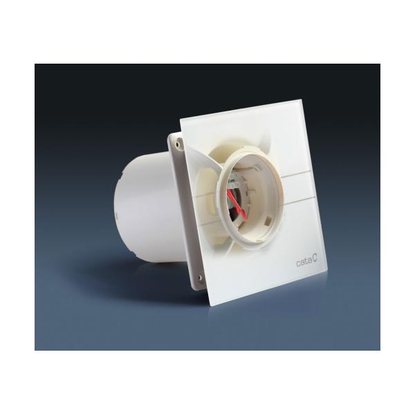 Ventilátor do koupelny Cata e150 G sklo bílý