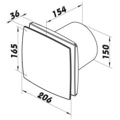 Ventilátor BF ECO 150 úsporný a tichý