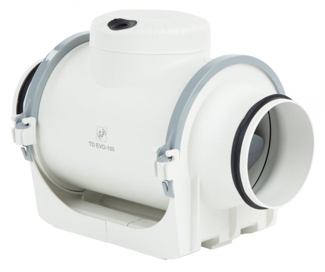 Diagonální potrubní ventilátor TD EVO 250 VAR, jednootáčkový, doběh