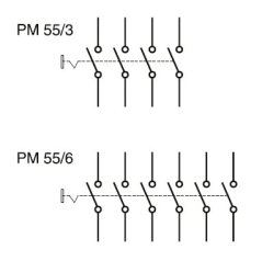 PM-55/6 revizní vypínač 6 pólový