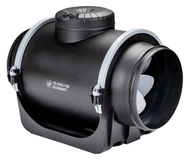 Diagonální potrubní ventilátor TD EVO PF 200 Ecowatt s EC motorem, úsporný
