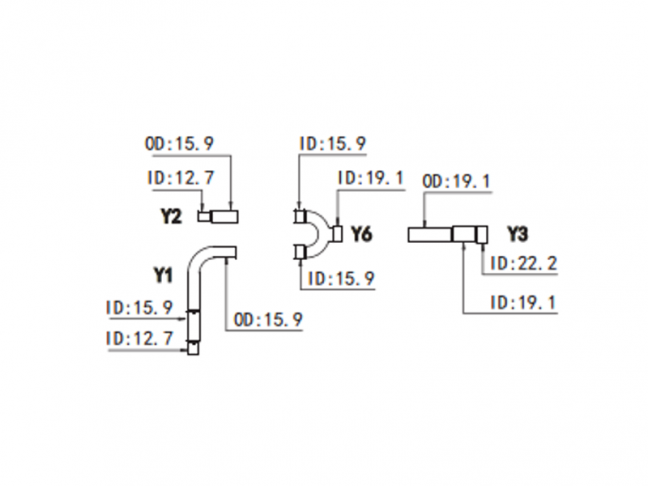 Rozbočovače k venkovním jednotkám SDV4-3P SDV4-HW02N1P