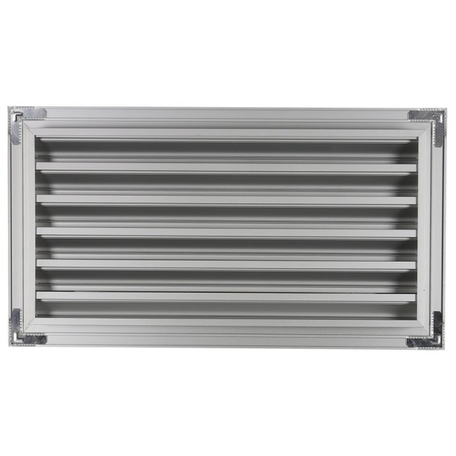 Hliníková hranatá mřížka 300x150mm s pevnými lamelami