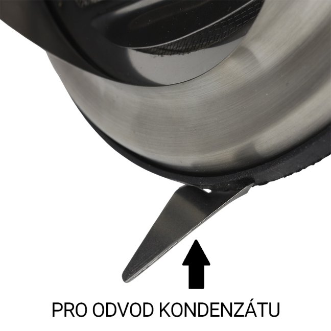 Nerezová kruhová mřížka 150mm s přírubou a stříškou