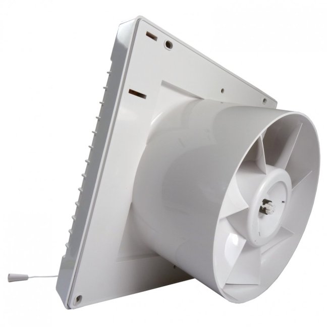 Ventilátor do koupelny LVL 12 125 s tahovým spínačem a s motorem na 12V