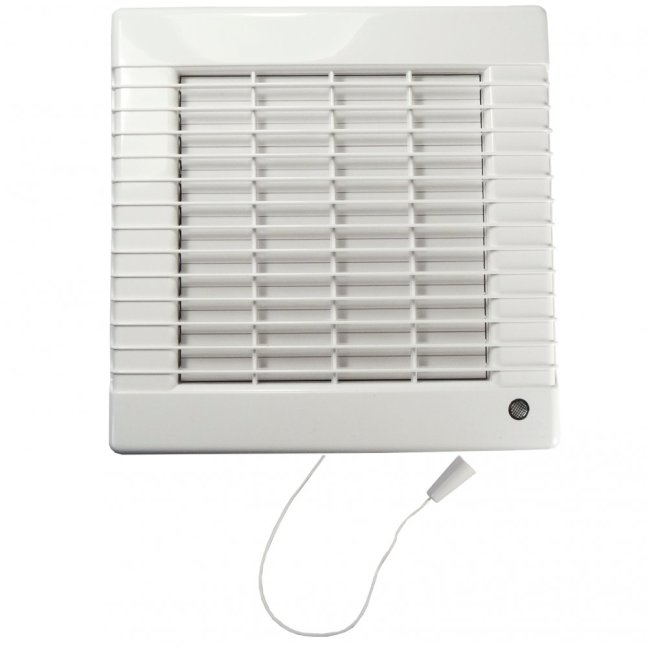 Ventilátor do koupelny LVL 12 125 s tahovým spínačem a s motorem na 12V
