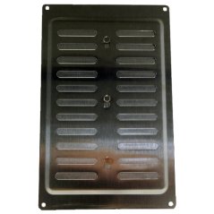 Nerezová větrací mřížka 260x165mm s mechanickým ovládáním