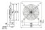 Nástěnný axiální ventilátor HCFB/4-450 H