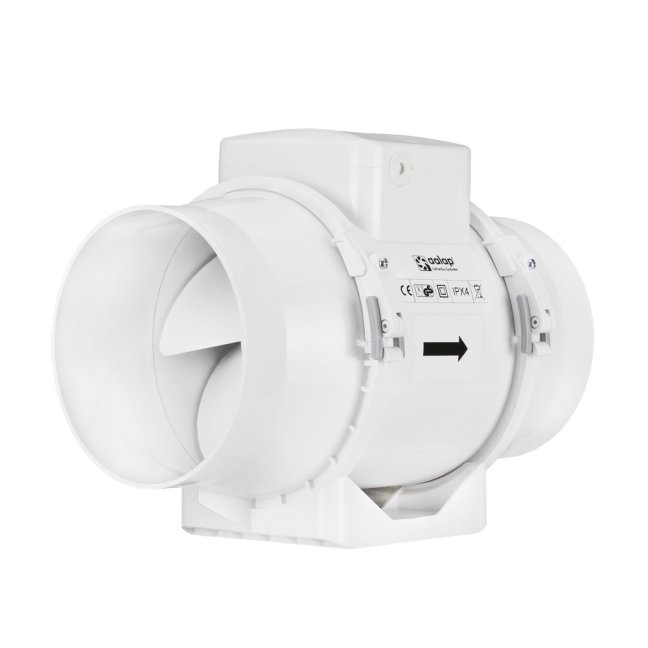 Ventilátor do potrubí axiální plastový s časovým spínačem AP 100 Z