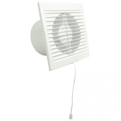 Ventilátor do koupelny PTZL 12 150 s časovým doběhem, tahovým spínačem a motorem na 12V