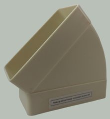 Plastové koleno horizontální 60x204/45° - výprodej