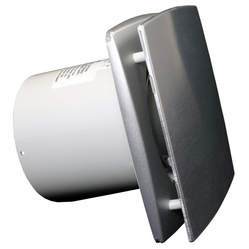 Ventilátor BFAZW ECO 125 hliníková verze s časovým doběhem, čidlem vlhkosti, úsporný a tichý