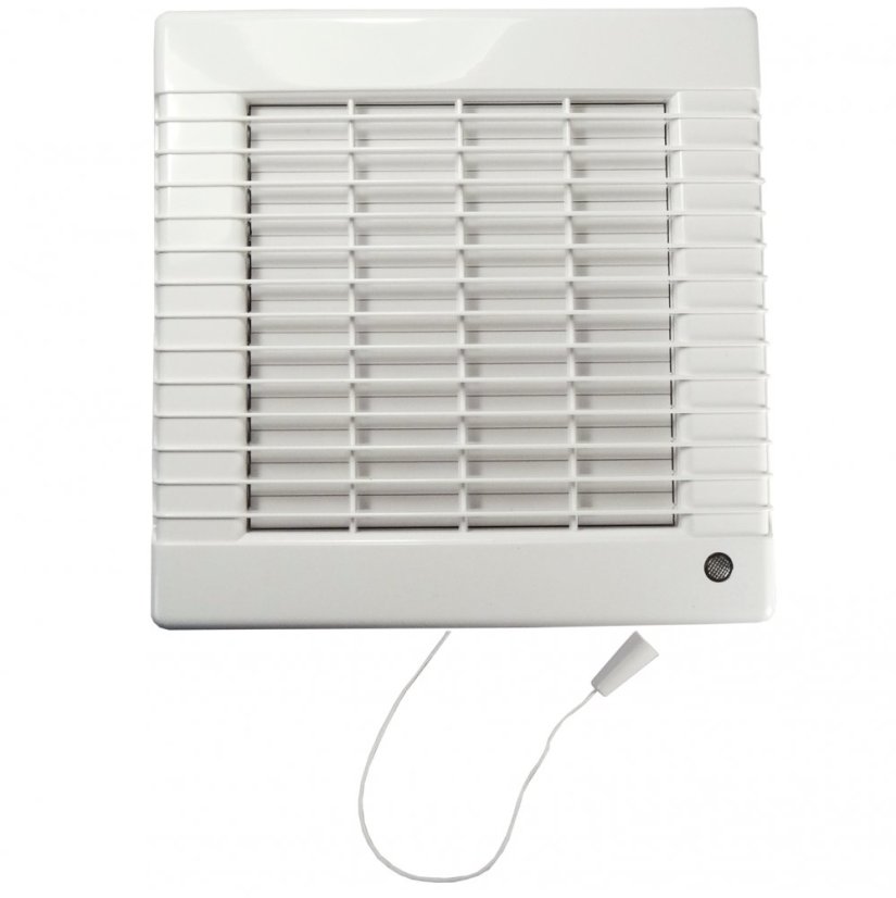 Ventilátor do koupelny LVL 100 s tahovým spínačem a s výkonnějším motorem