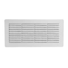 Hranatá větrací mřížka se síťkou proti hmyzu pro hranaté potrubí 90x220mm