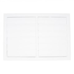 Hranatá větrací mřížka 603x305mm se samotížnou žaluzií - bez příruby