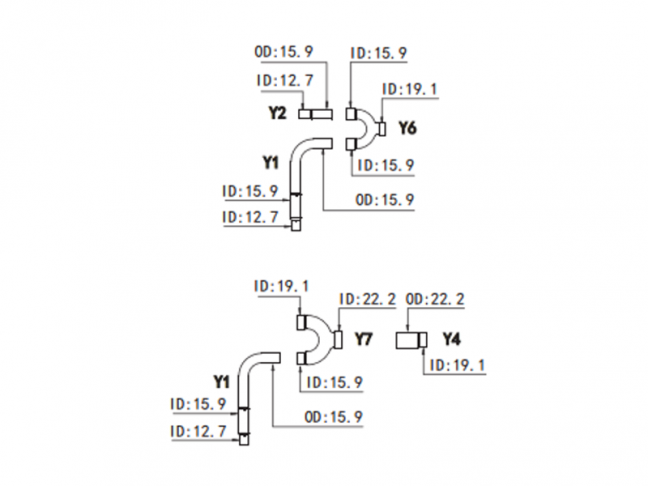 Rozbočovače k venkovním jednotkám SDV4-3P SDV4-HW03N1P