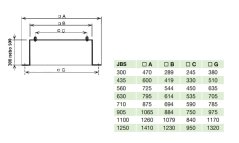 JBS 710 300mm montážní podstavec pro rovné střechy