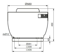 Střešní radiální ventilátor CTVB/6-225 N