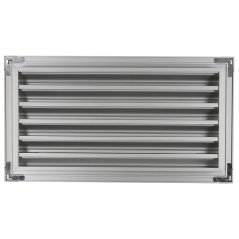 Hliníková hranatá mřížka 300x150mm s pevnými lamelami