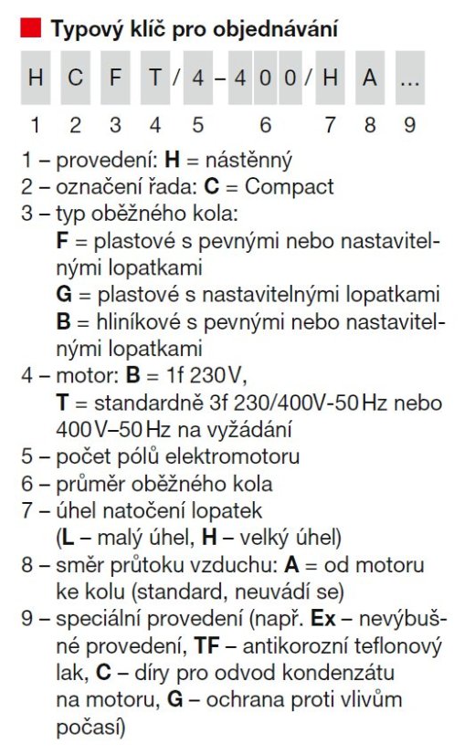 Nástěnný axiální ventilátor HCFT/6-800 L-X