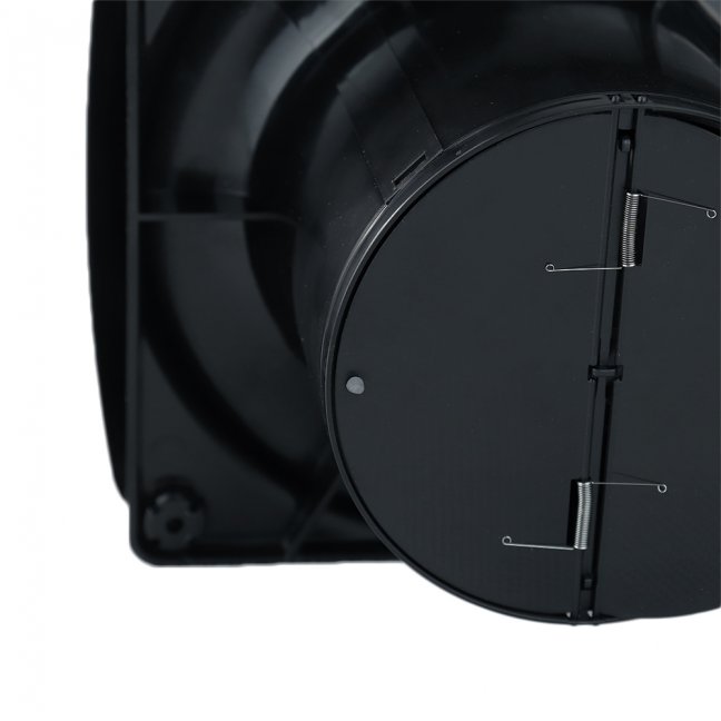 Ventilátor ONYX 125 se zpětnou klapkou, matná černá
