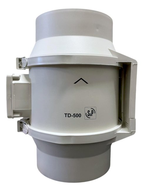 Diagonální potrubní ventilátor TD 500/160 T , jednootáčkový, doběh, model 2016