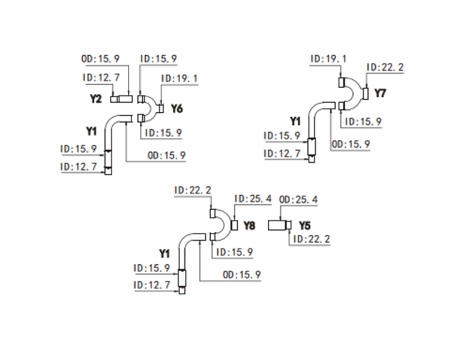 Rozbočovače k venkovním jednotkám SDV4-3P SDV4-HW04N1P