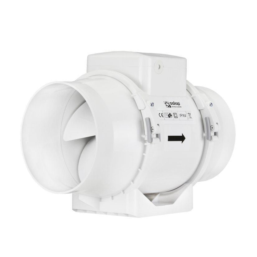 Ventilátor do potrubí axiální plastový s časovým spínačem AP 125 Z