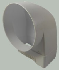 Plastové koleno přechodové 90x220/125
