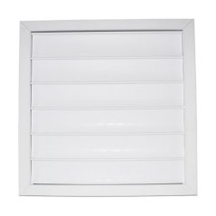 Hranatá větrací mřížka 305x305mm se samotížnou žaluzií - bez příruby