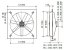 Nástěnný axiální ventilátor HCFT/4-1000 L-X