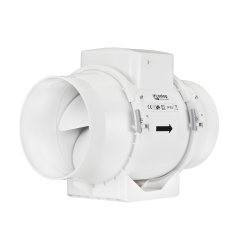 Ventilátor do potrubí axiální plastový s časovým spínačem AP 100 Z