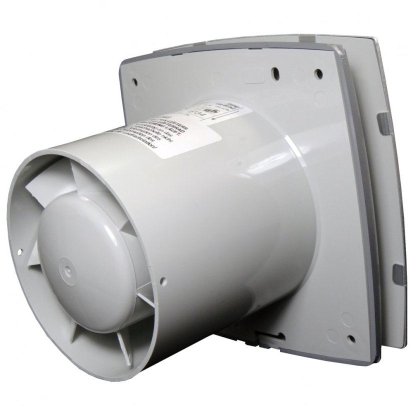 Ventilátor BFAZW ECO 125 hliníková verze s časovým doběhem, čidlem vlhkosti, úsporný a tichý
