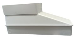 Čtyřhranný plastový přechod 55x110/60x204