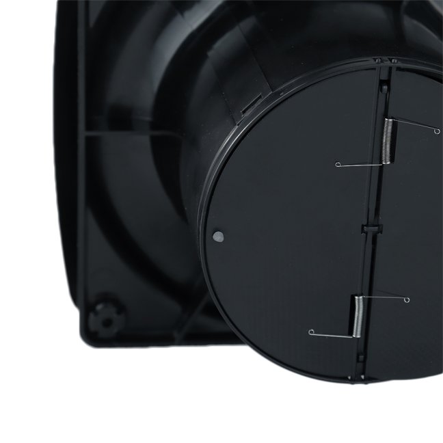 Ventilátor do koupelny ONYX 100 se zpětnou klapkou, matná černá