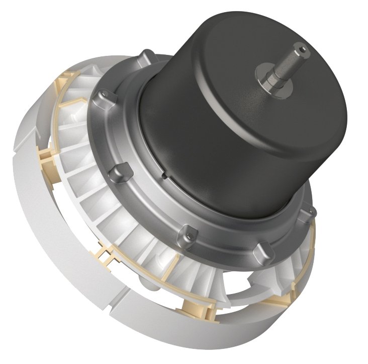 Diagonální potrubní ventilátor TD EVO PF 125 Ecowatt s EC motorem, úsporný