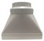 Přechod přímý plastový hrana/kruh 90x220/125