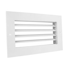 Hranatá větrací mřížka 200x100mm z hliníku s nastavitelnou žaluzií